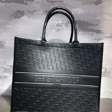 Christian Dior tote bag leather